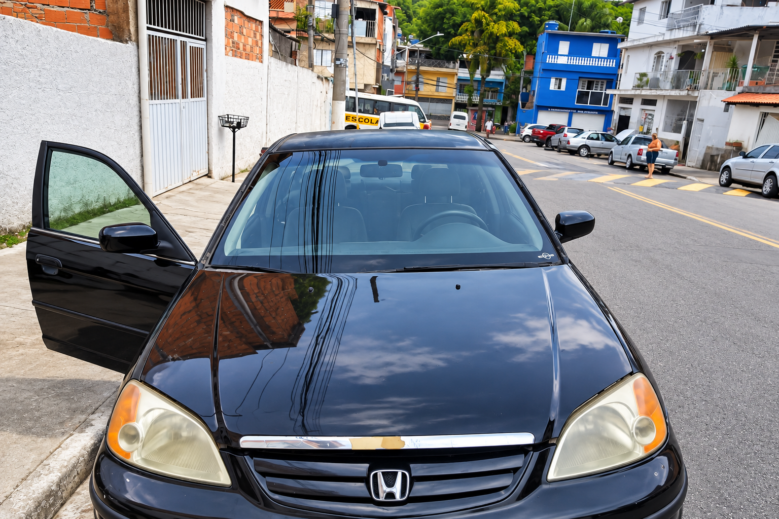 Troca de para-brisa — Honda Civic